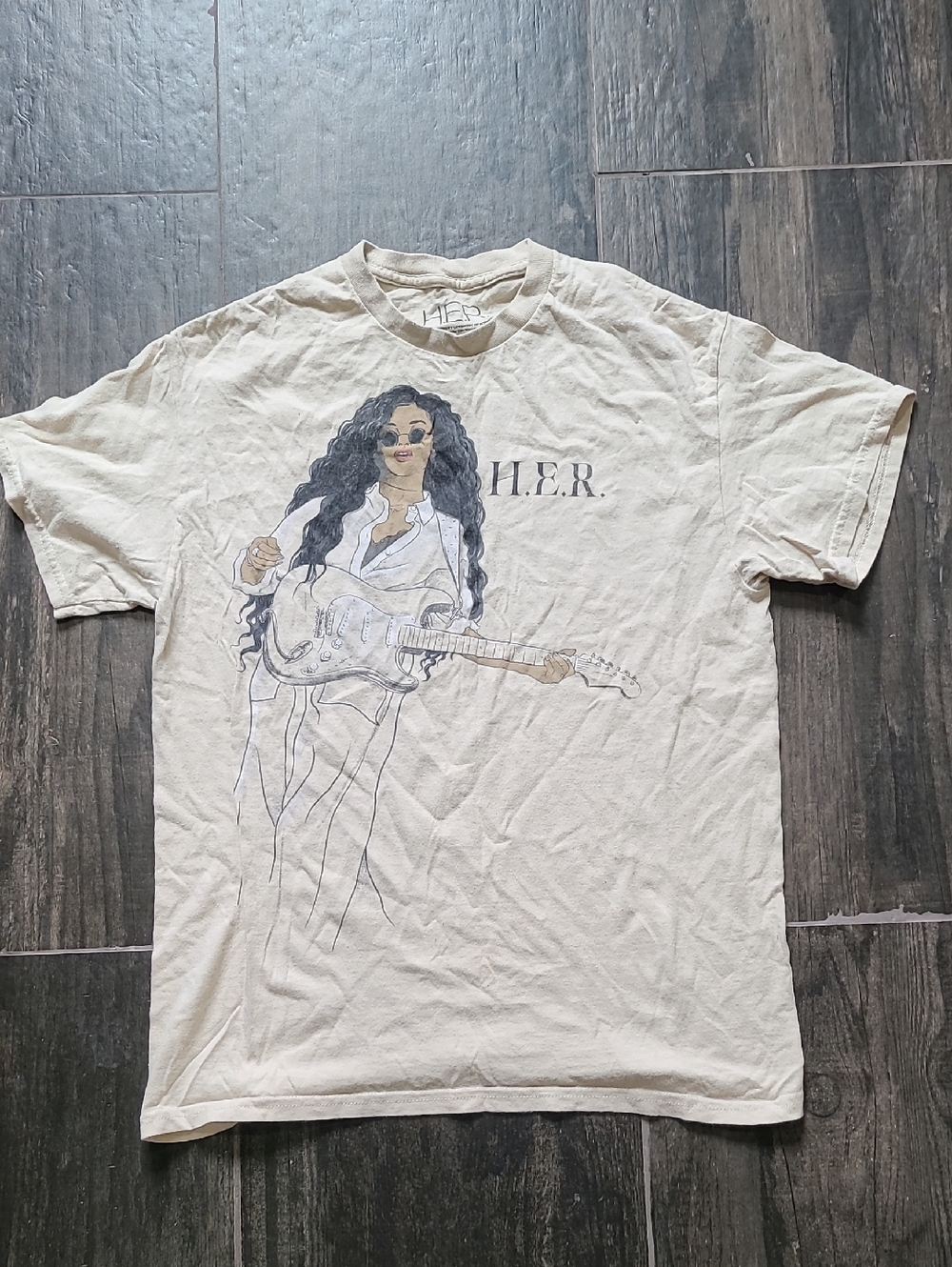 Graphic Tee - Cream Short Sleeve Women’s Top